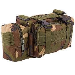 Сумка тактична на пояс SP-Sport TY-13002 34х15х9см камуфляж Woodland