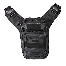 Сумка тактична через плече AOKALI Outdoor A25 35х22х19 см Чорний (9894-41936)