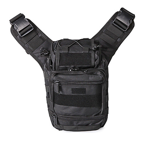 Сумка тактична через плече AOKALI Outdoor A25 35х22х19 см Чорний (9894-41936)