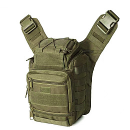 Сумка тактична через плече AOKALI Outdoor A25 35х22х19 см Зелений (9894-41938)