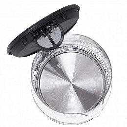 Електричний чайник скляний з терморегулятором Mesko MS 1301b чорний 1.7 л