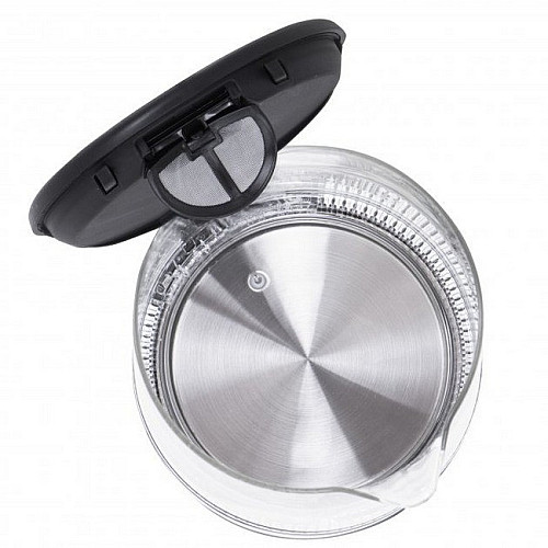 Електричний чайник скляний з терморегулятором Mesko MS 1301b чорний 1.7 л