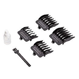 Машинка для стрижки волос MAGIO MG-184 проводная керамика титан 4 насадки