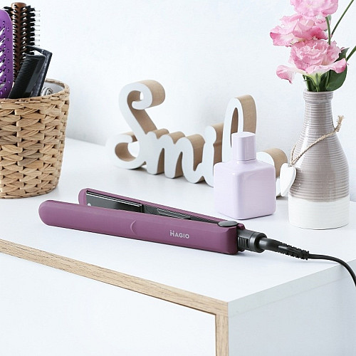 Выпрямитель утюжок для волос Magio МG-721 керамические пластины Purple