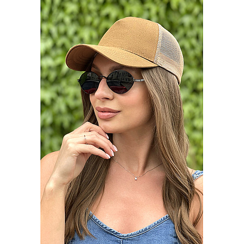 Однотонна кепка-тракер (1372-2) Braxton кемел 56-60