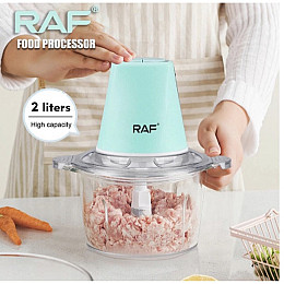 Кухонний подрібнювач чоппер RAF R-7011 2L 600 Вт Бірюзовий