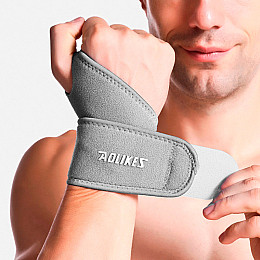 Бандаж-фиксатор зап'ястя Aolikes A-7937 One Size Сірий (8137-59214)