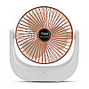 Настольный вентилятор аккумуляторный бесшумный Portable Fan F138 Бело-медный