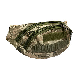 Сумка поясна бананка Tactic 4profi оксфорд PU піксель з липучкою з двома відділеннями