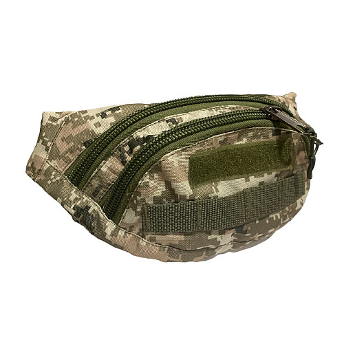 Сумка поясна бананка Tactic 4profi оксфорд PU піксель з липучкою з двома відділеннями