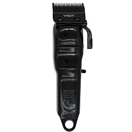 Машинка для стрижки волос VGR V-282 LED-дисплей акумуляторна Black
