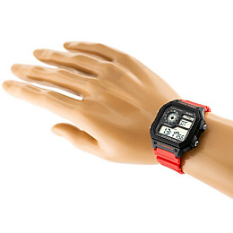 Часы спортивные водостойкие SKMEI 1299 черный с красным (IBW874BR)