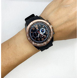 Часы мужские наручные Carrera GMT BMW Clockhouse Черные с бронзой (IBW878B)