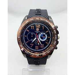 Часы мужские наручные Carrera GMT BMW Clockhouse Черные с бронзой (IBW878B)