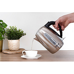 Электрический чайник Noveen EK1405 2000 Вт 1.7 л Стальной с черным