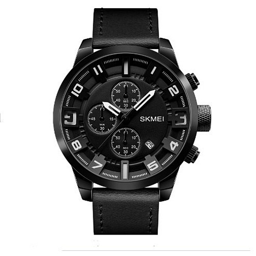 Чоловічі наручні класичні годинники Skmei 1309 Чорний