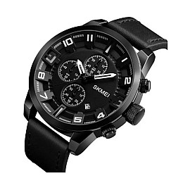 Чоловічі наручні класичні годинники Skmei 1309 Чорний