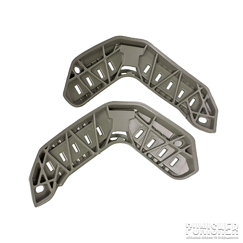 Рейкове кріплення на шолом для камери GoPro FAST 18x6.3x5 см Оливковий (1726650412)