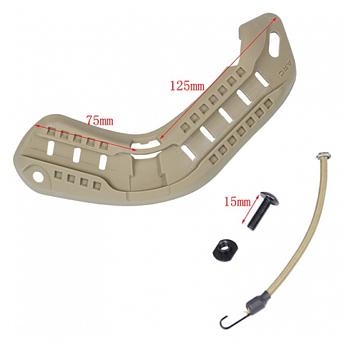 Рейкове кріплення на шолом каску GoPro FAST 18x6.3x5 см Койот (1726650413)