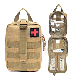 <p>Подсумок под аптечку No Brand 21х15 см Койот (1732645743)</p>