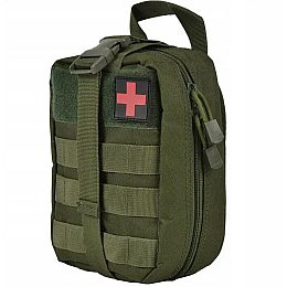 Подсумок під аптечку No Brand 21х15 см Оливковий (1732647085)