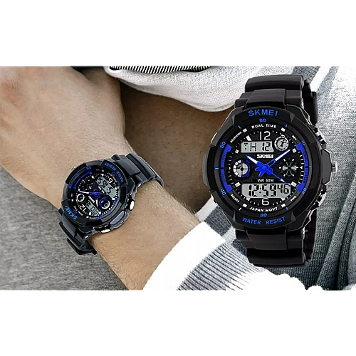 Мужские спортивные часы Skmei S-Shock 0931 Черный