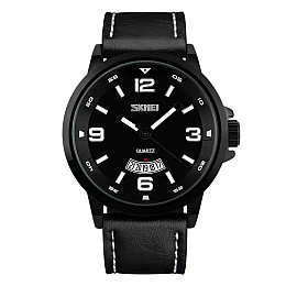 Чоловічі класичні наручні годинники Skmei 9115 Чорний