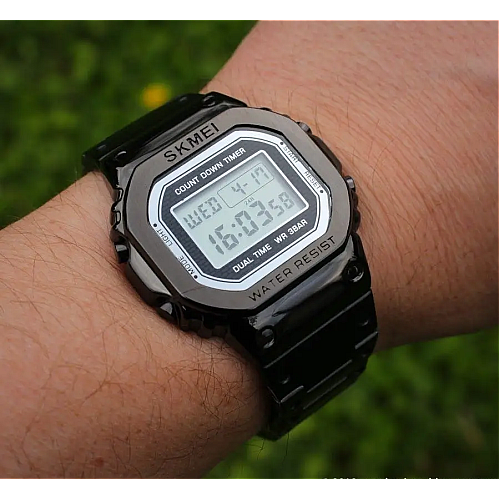 Мужские наручные часы Skmei 1456 Singapore Черный
