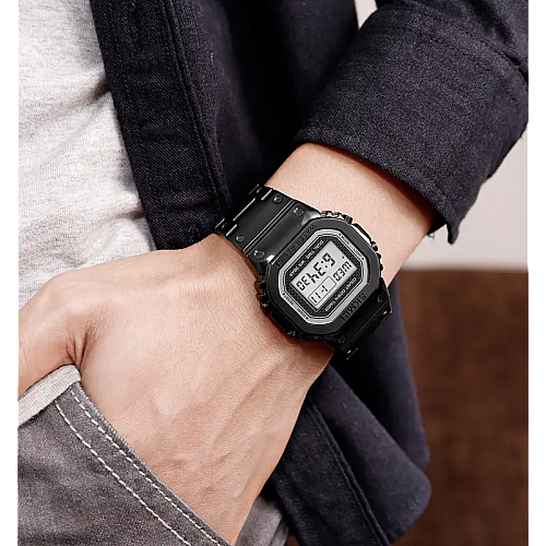 Мужские наручные часы Skmei 1456 Singapore Черный