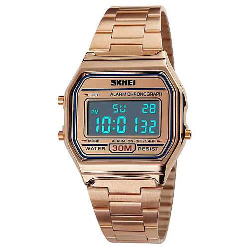 Мужские наручные часы Skmei 1123 Popular Розовое золото