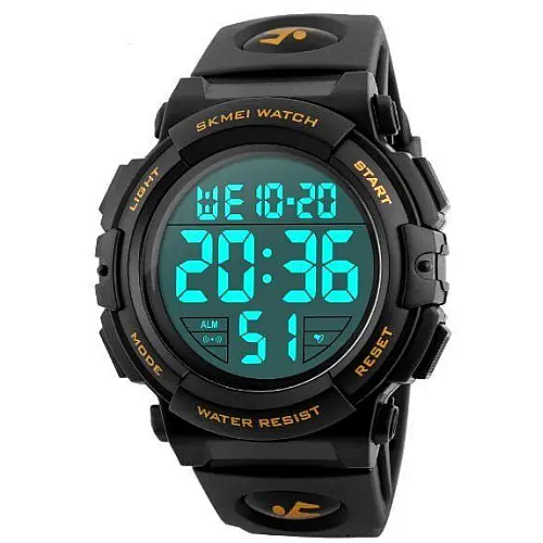 Чоловічі спортивні наручні годинники Skmei 1258 Чорний
