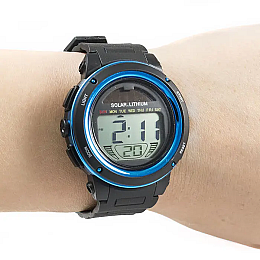 Часы мужские спортивные Skmei 1096 с солнечной батареей Синий
