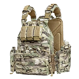 Плитоноска без плит з підсумками Yakeda One Size Мультикам (1771651517)