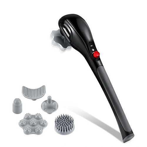 Массажер ручной для тела No Brand B-6 5 насадок Черный (1797877216)
