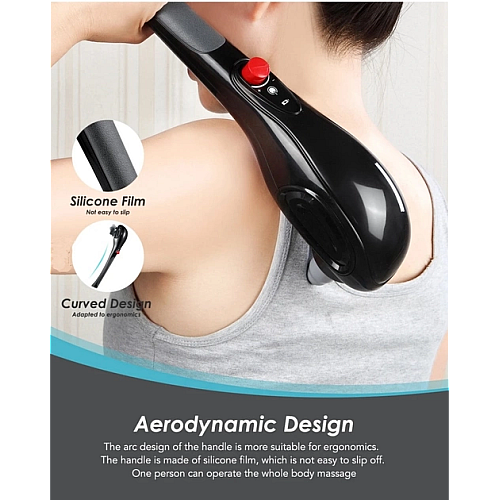 Массажер ручной для тела No Brand B-6 5 насадок Черный (1797877216)