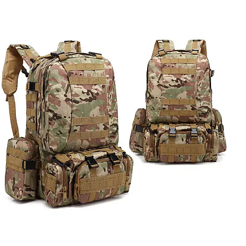 Рюкзак тактичний No Brand Oxford 52 л Мультикам (1798837186)