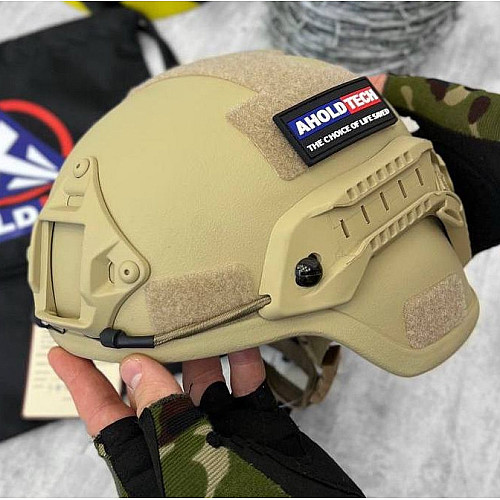 Тактичний шолом Tech F-S02 Ahold Revixun 3А Універсальний Койот