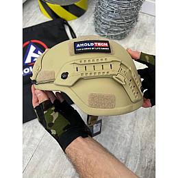 Тактичний шолом Tech F-S02 Ahold Revixun 3А Універсальний Койот