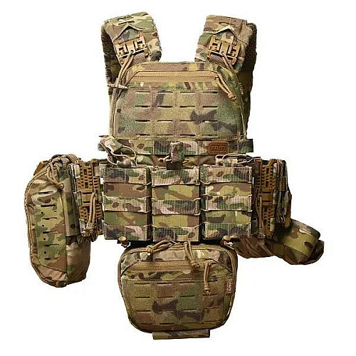 Плитоноска без плит з підсумками No Brand М6 One Size Мультикам (1833758524)