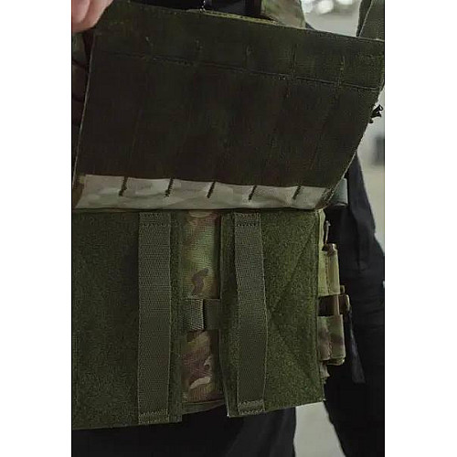 Плитоноска без плит з підсумками No Brand Molle One Size Мультикам (1833908812)