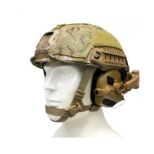 Тактичні активні навушники з мікрофоном Earmor M32X Mark3 Койот