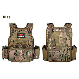 Плитоноска без плит з підсумками Yakeda One Size Мультикам (1874423504)