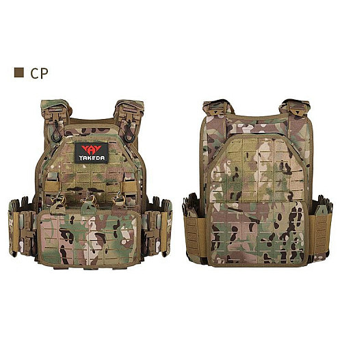 Плитоноска без плит з підсумками Yakeda One Size Мультикам (1874423504)