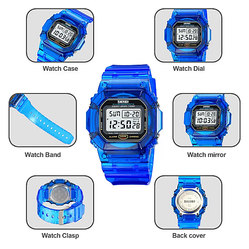 Женские наручные спортивные часы Skmei 1999 Синий