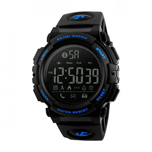 Чоловічі спортивні наручні годинники Skmei 1303 з крокоміром Чорний
