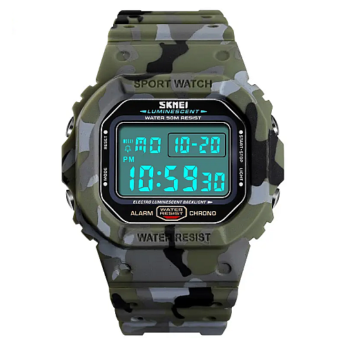 Чоловічі спортивні годинники Skmei 1471 Камуфляж