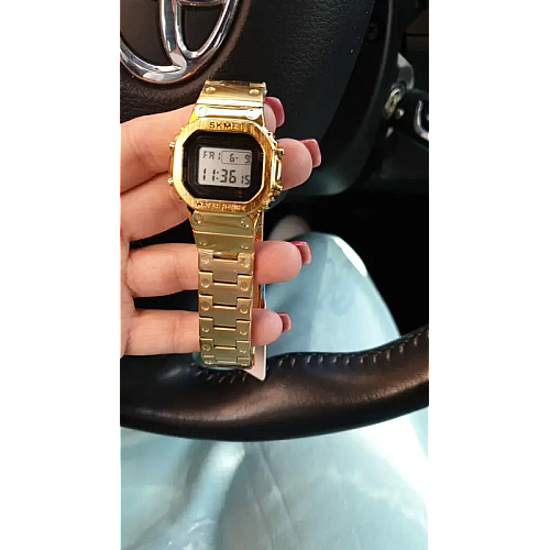 Женские спортивные часы Skmei 1433 Singapore Золотистый