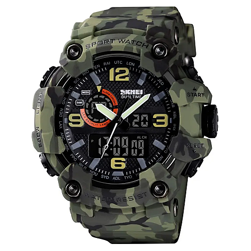 Мужские наручные часы Skmei 1520 Камуфляж