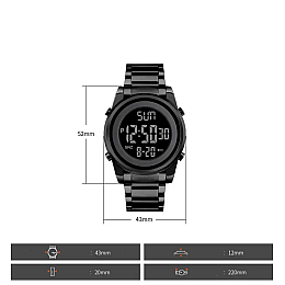 Мужские наручные часы Skmei 1611 Черный