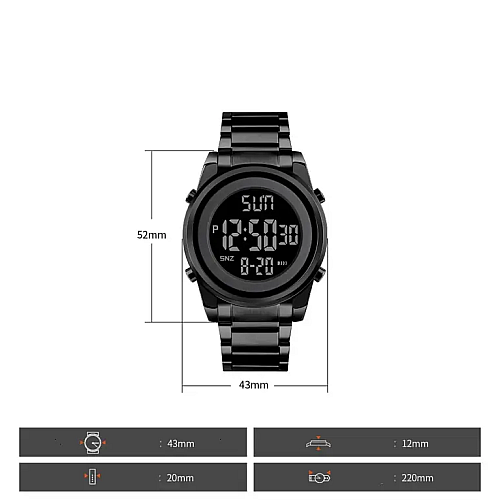 Мужские наручные часы Skmei 1611 Черный